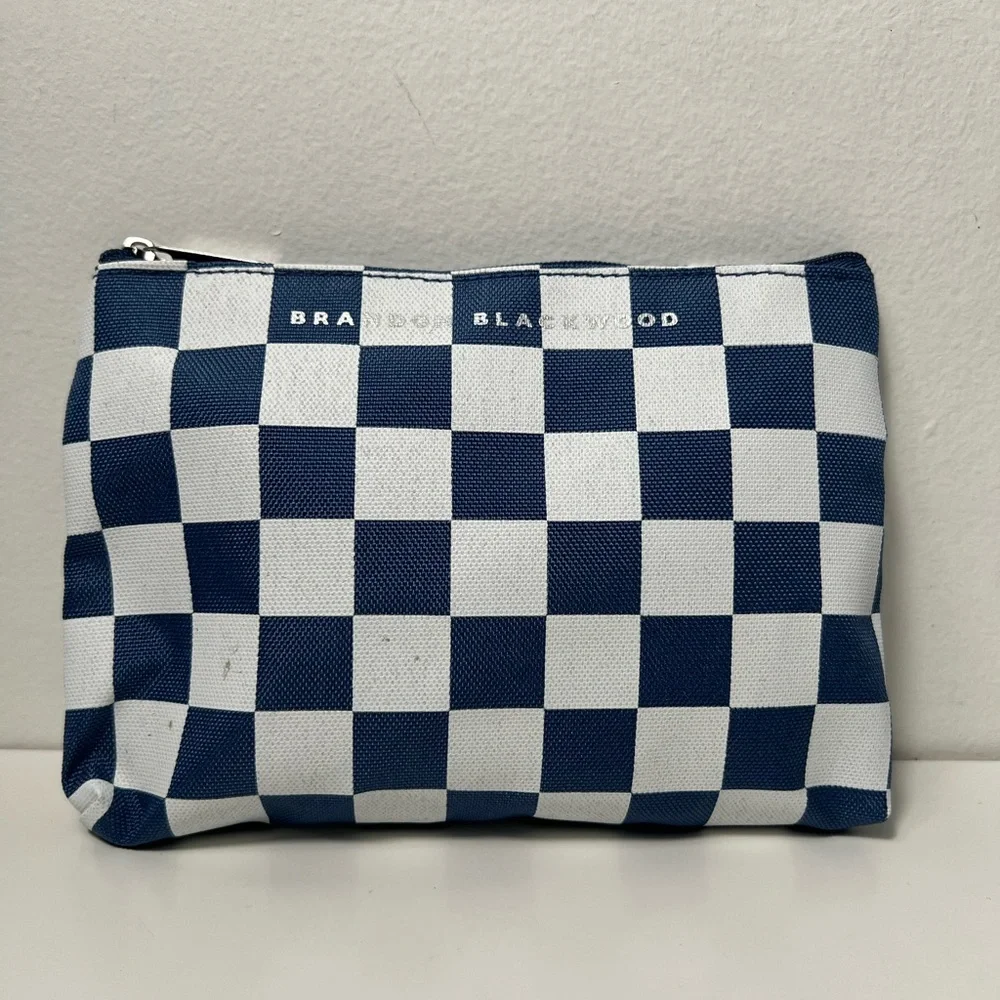 Brandon Blackwood X American Airlines Premium Economy Checkered Amenity Kit Bag